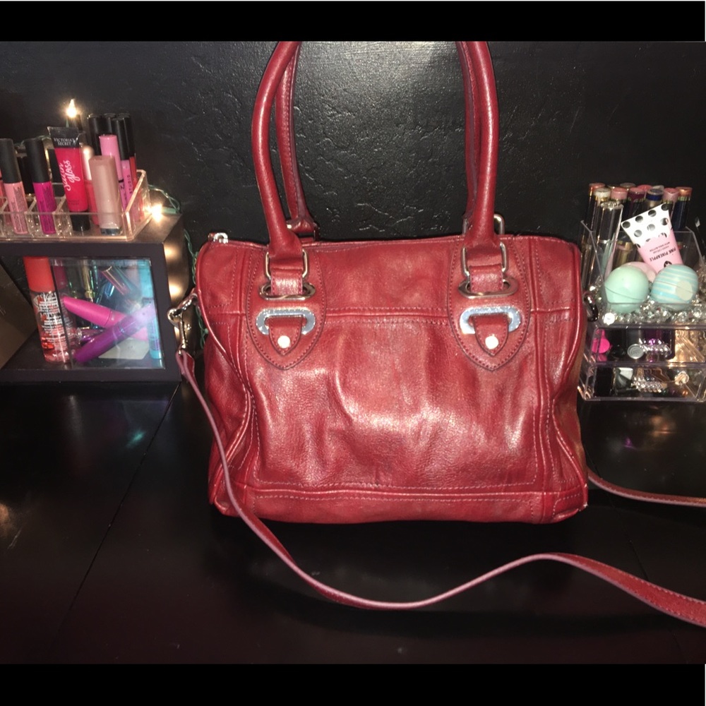 Red handbag